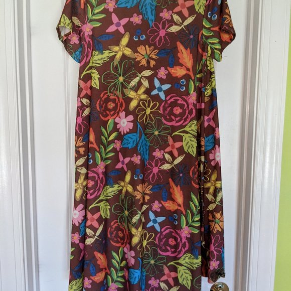 LULAROE Carly Tropical Dress S - Picture 4 of 4